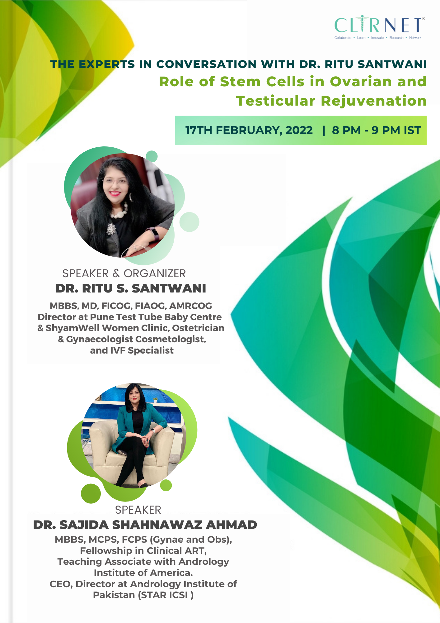 Role of Stem Cells in Ovarian and Testicular Rejuvenation | CLIRNET ...